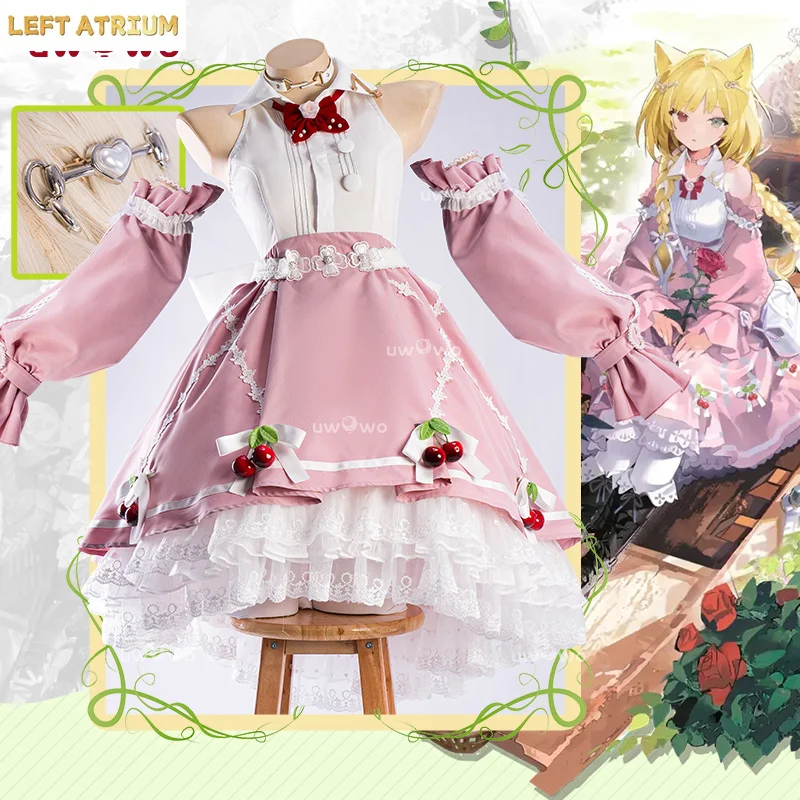 

IN STOCK UWOWO Game Arknights Nightmare The Ferry Cosplay Costume Pink Dress Halloween Costume