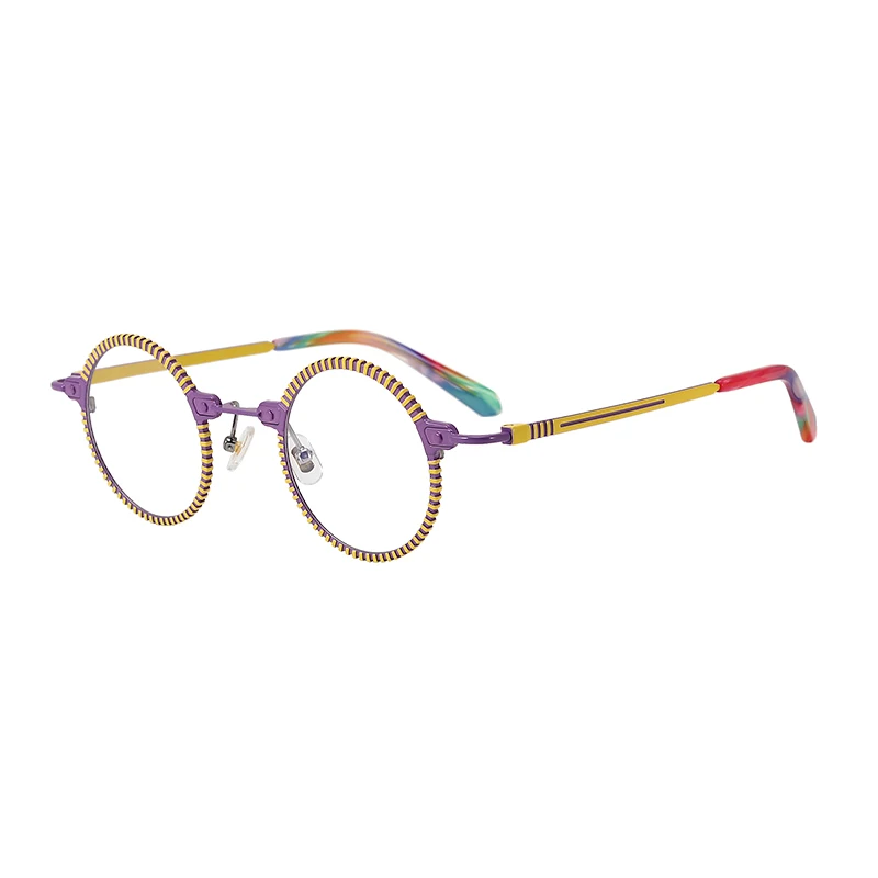 

New Ultra Light Artistic Round Frame Retro Frame Anti-blue Light