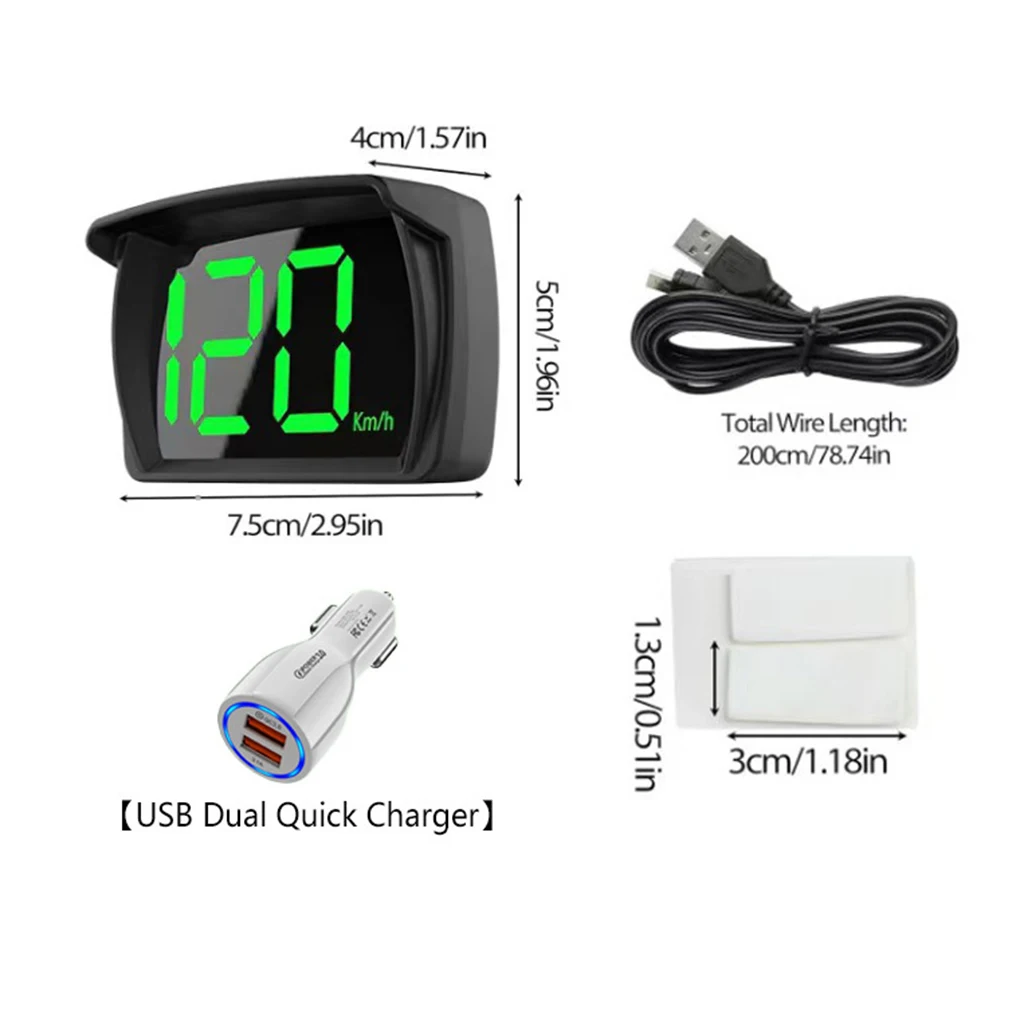 Professional Gps Speedometer User-friendly For Easy Accuracy ABS Speedometer Universal Speed Meter