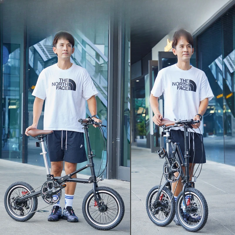 

One second fast folding bicycle 16 inch adult variable speed folding bicycle