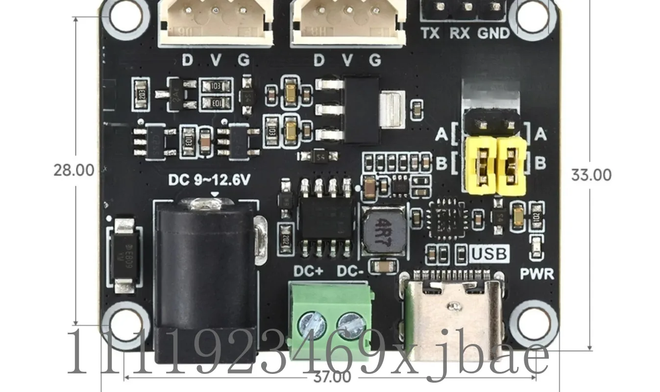 Bus Servo Driver Board With Integrated Power Supply, Serial Port Bus Control, Support Up To 253 Servos Access