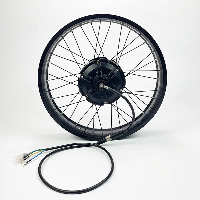 Snow Bike Front Rear Wheel Set, 20X4.0 Wheel Hub Assembly, Bicycle Modification Accessories
