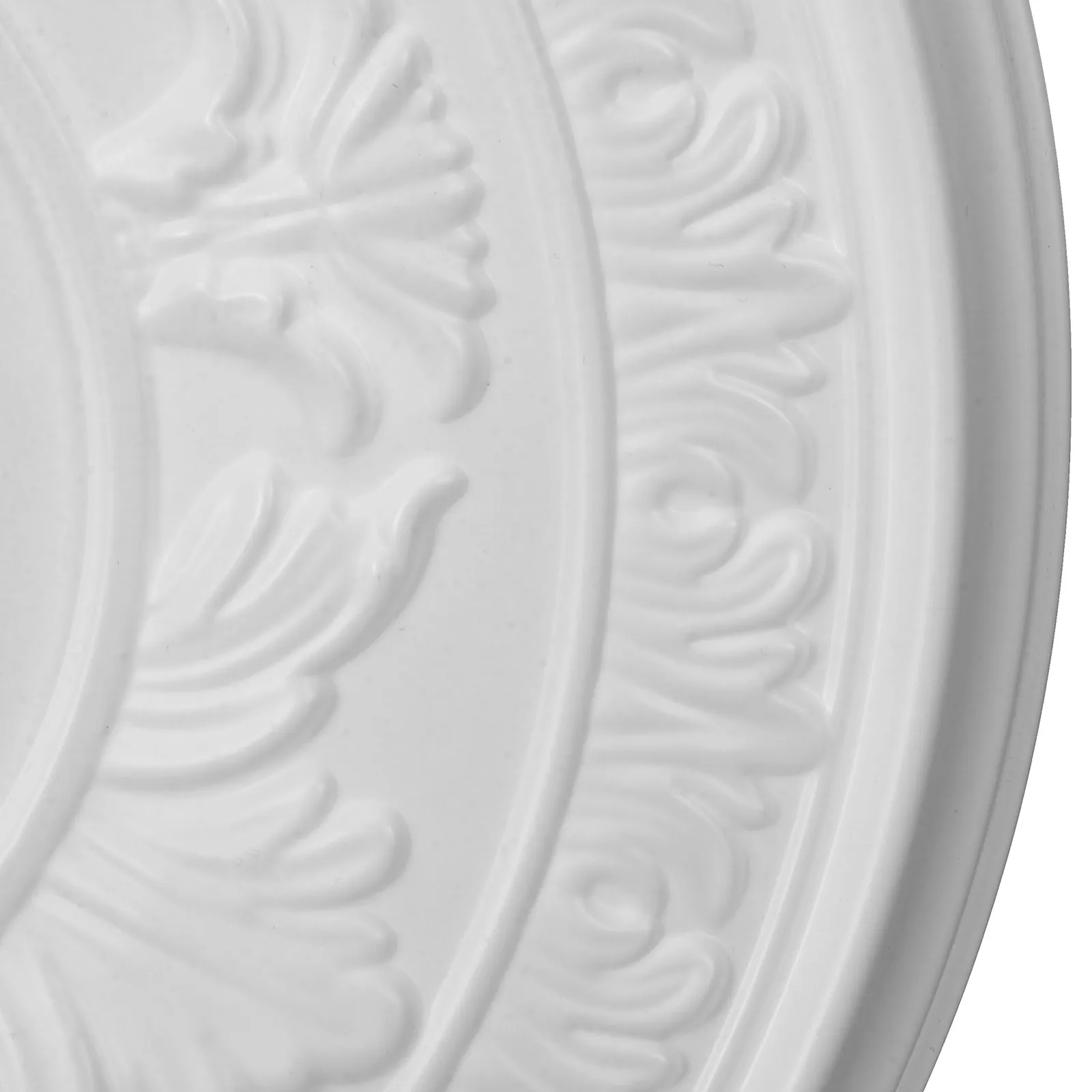 

PU Ceiling Medallion Decorative Ceiling Light Medallion Round Chandelier Mounting Plate Durable Easy Install for Modern Home