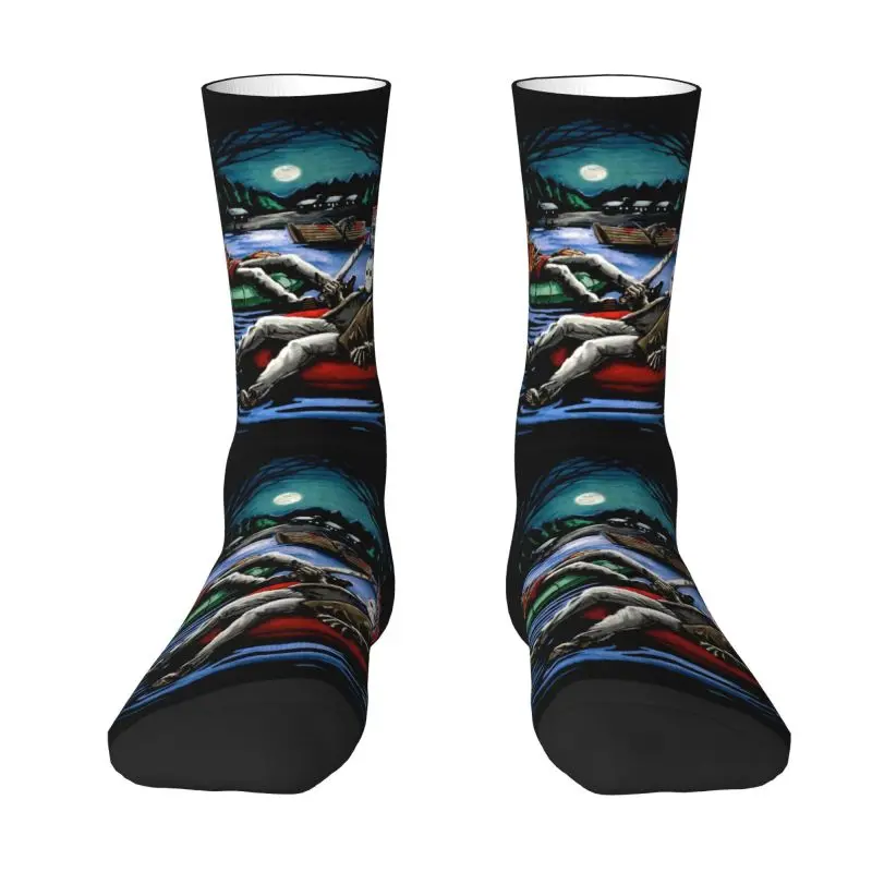 Horror Movie Character Killer Dress Socks Men Women Warm Funny Novelty Halloween Film Crew Socks