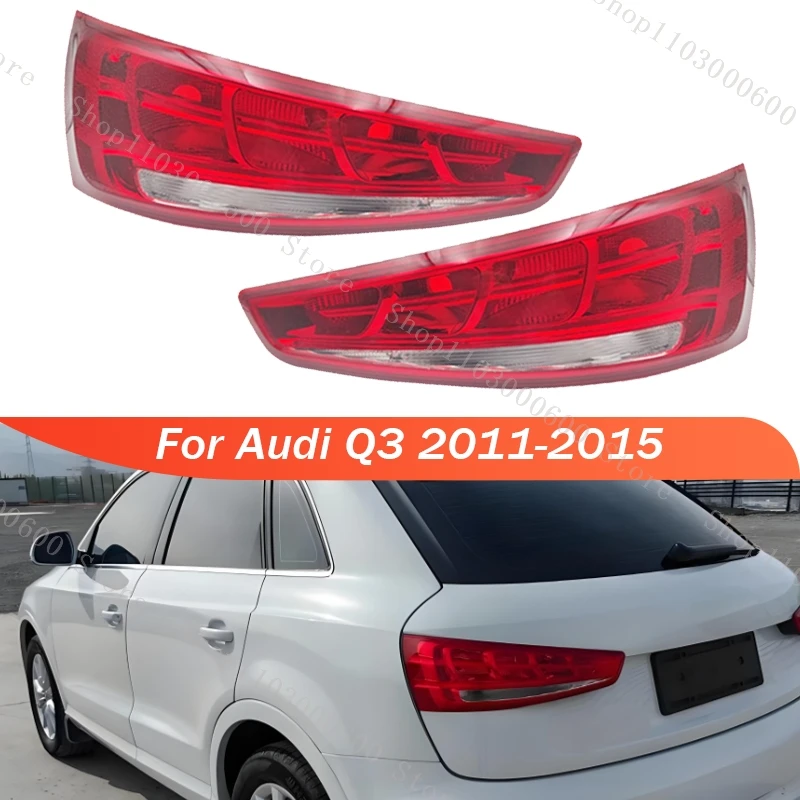 For Audi Q3 2011-2014 2015 Car Rear Tail Light Brake Lamp No Bulb Wiring Harness Turn Signal Light Warning Headlight Auto Parts