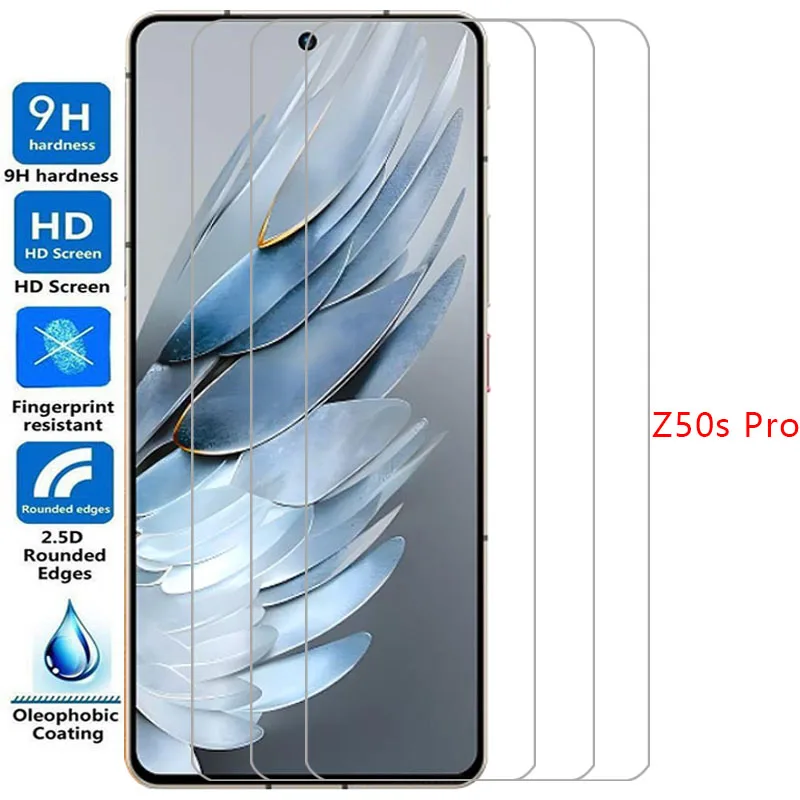 phone case for zte nubia z50s pro screen protector tempered glass on nubiaz50s z 50s z50 s z50spro back cover 360 protective