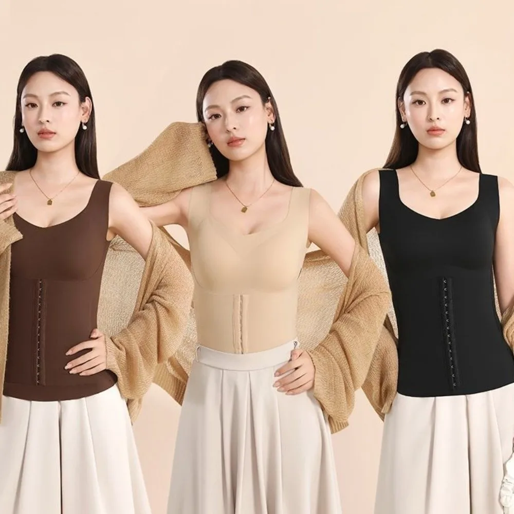 

Thin Postpartum Body Shaper Camisole Sleeveless Tummy Control Waist Trainer Vest Seamless Belly Contracting Women Girdle Belt