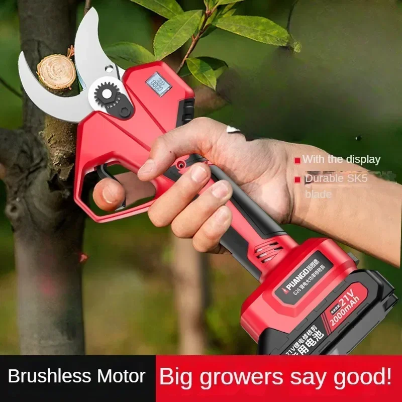 

Portable Lithium Battery Pruning Shears, Electric Branch Cutter, Garden Tree Branch Pruner