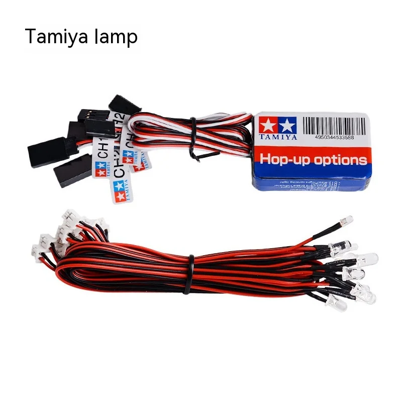 Luz de Flash de simulación, Kit de iluminación de 12 Led, freno de dirección para modelos a escala 1/10, coche teledirigido Yokomo Tamiya Hsp Hpi Axial Rc4wd Trx