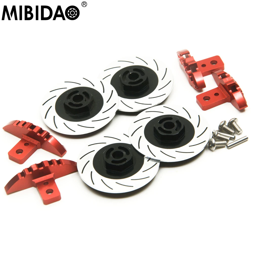 MIBIDAO 4Pcs/lot Aluminum Sport Edition Brake Disc For 1/10 3Racing Sakura D3 D4 RC Drift Car Upgrade Parts