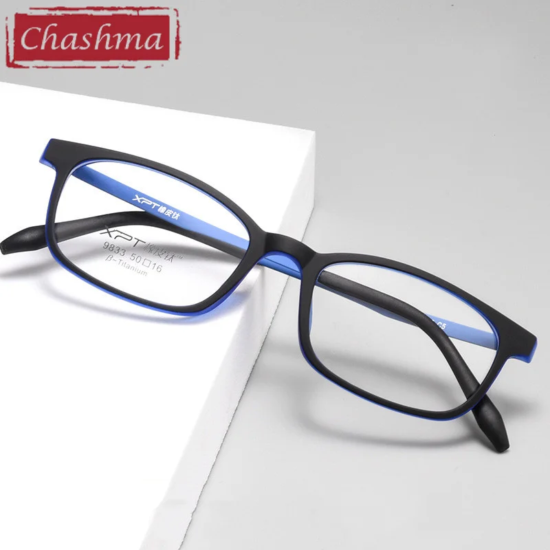 Chashma Ultra Light Glasses Titanium Men Design Prescription Eyeglasses Optical Lens Transparent Crystal Frames for High Degree