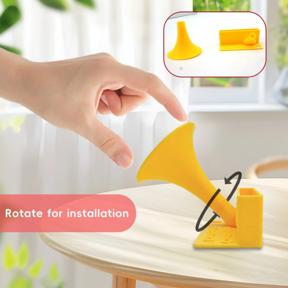 Universal Desk Mobile Phone Holder Stand Personalized Creative Portable Battery-free Speaker Desktop