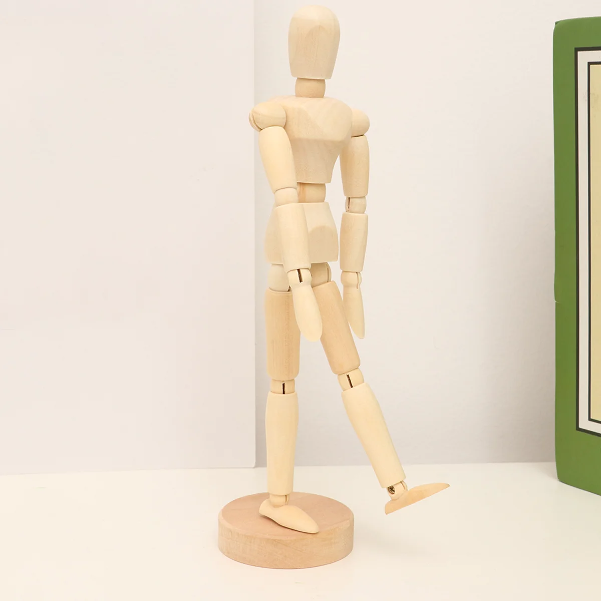 Wooden Crafts Decoration Movable Joint Puppet Model Mini Toys Small Figure Sketch Ornament
