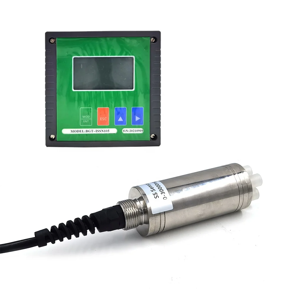 RS485 Digital 4-20mA Industrial MLSS Submersible LCD Display Total Suspended Solids Sludge Water TSS Sensor For Water Treatment