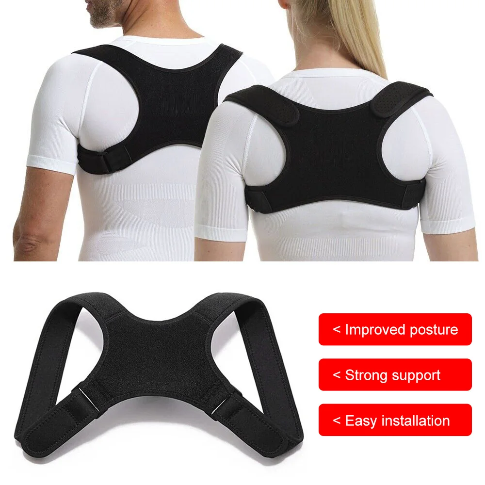 1Pcs Posture Corrector Adjustable Back Support Belt Spine Back Shoulder Brace Support Belts Adult Invisible Hunchback Belts