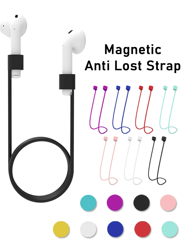 70cm Anti Lost Strap Silicone Rope Earphone Holder Cable for AirPods Pro 1/2/3 Bluetooth Earphones Anti-Lost Strap Cord String