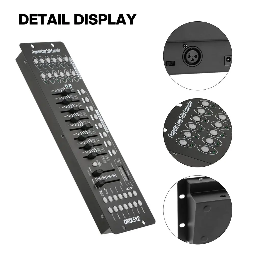 New 512 DMX Controller 192 Channels Console Stage Lights Party DJ Light Controller Equipment Spotlights DJ Operaters