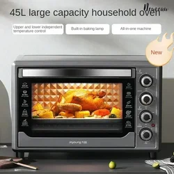 Electric oven household multifunctional kitchen baking oven 45 liters large capacity independent temperature control