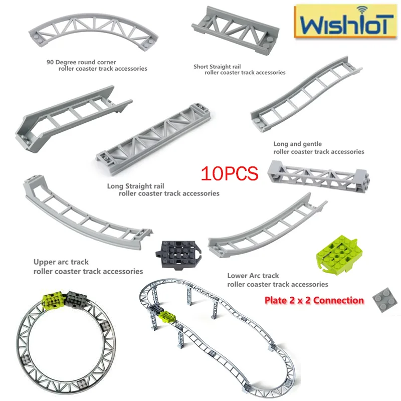 

Американские горки, гусеница, шасси, строительные блоки, детали, нижняя направляющая/наклон банта/края вала 26060 25059, игрушки в сборе, аксессуары для кирпичей