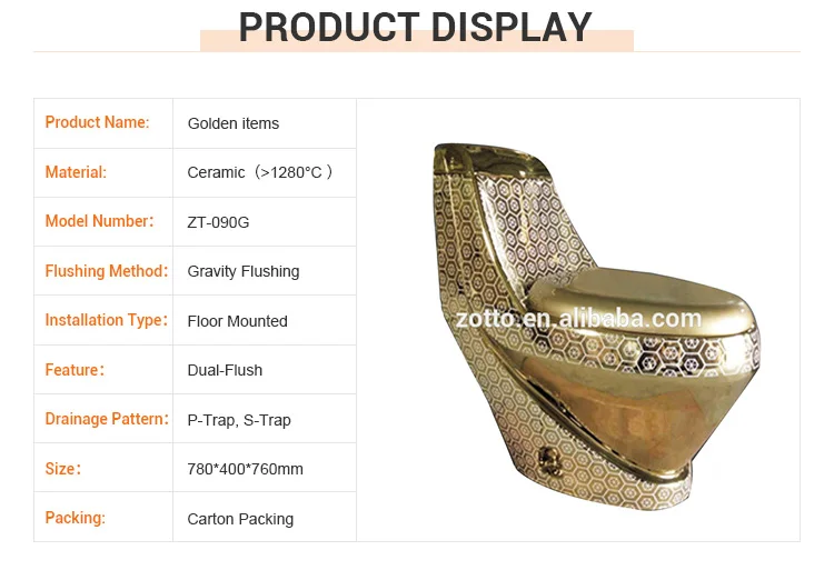 سعر البيع المباشر الأدوات الصحية الهندسية الحمام المراحيض الفاخرة قطعة واحدة مرحاض ذهبي اللون