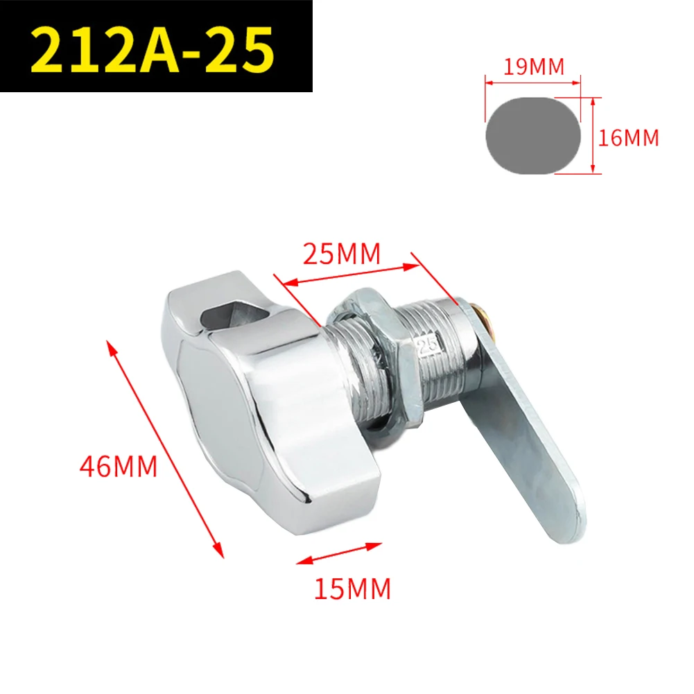 Lucchetto per porta dell'armadio da 25 mm Applicazione versatile Costruzione in lega di zinco Installazione semplice Meccanismo senza chiave per hardware per mobili
