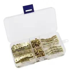 100 Sawtooth Picture Frame Hanger Double Hole Photo Frame Hanging Hooks 45mm Heavy Duty