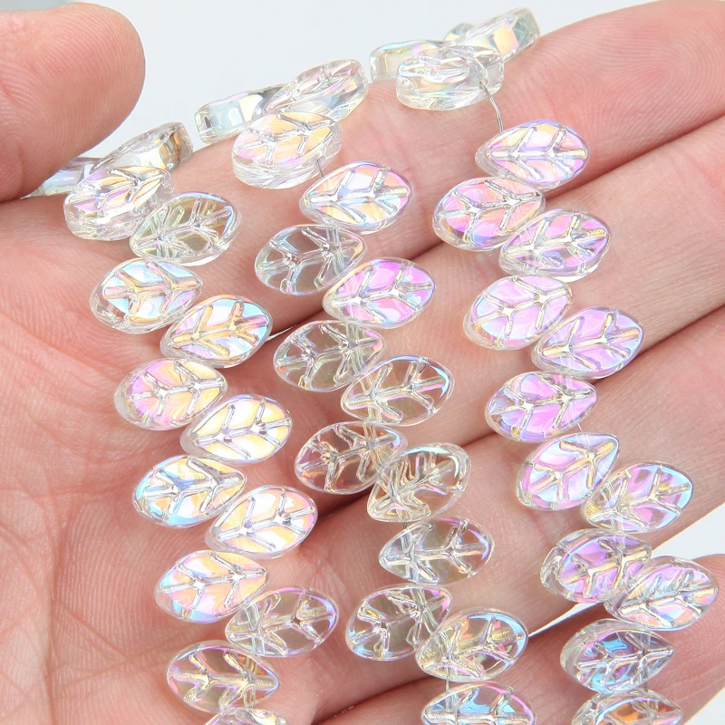 1 Strand 150PCS 7*11mm Shiny Lobular AB Color Glass Spacer Bead Bracelet DIY Crystal Accessories Jewelry Bracelets Making