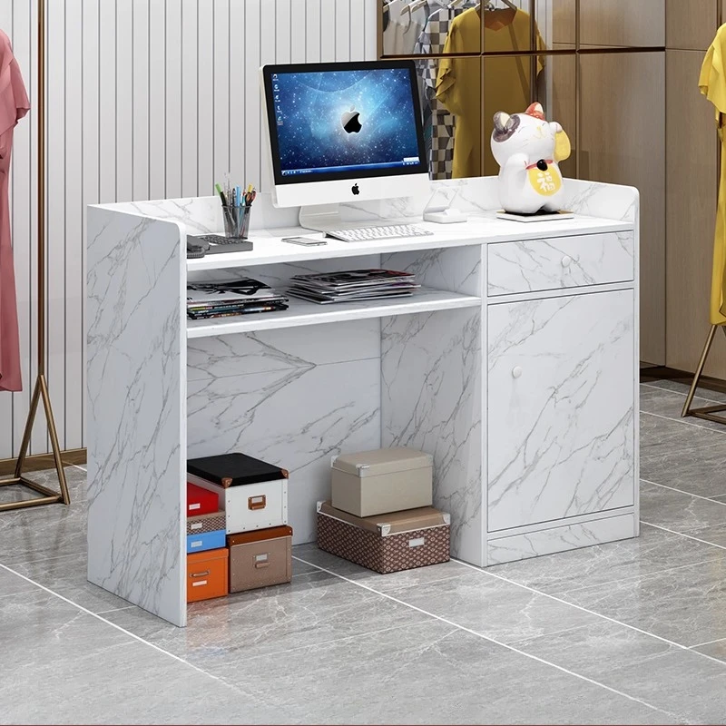 

Coffee Table Retro Reception Desk Study Office Modern Reception Desk Home Counter Bancone Per Negozio Commercial Furniture