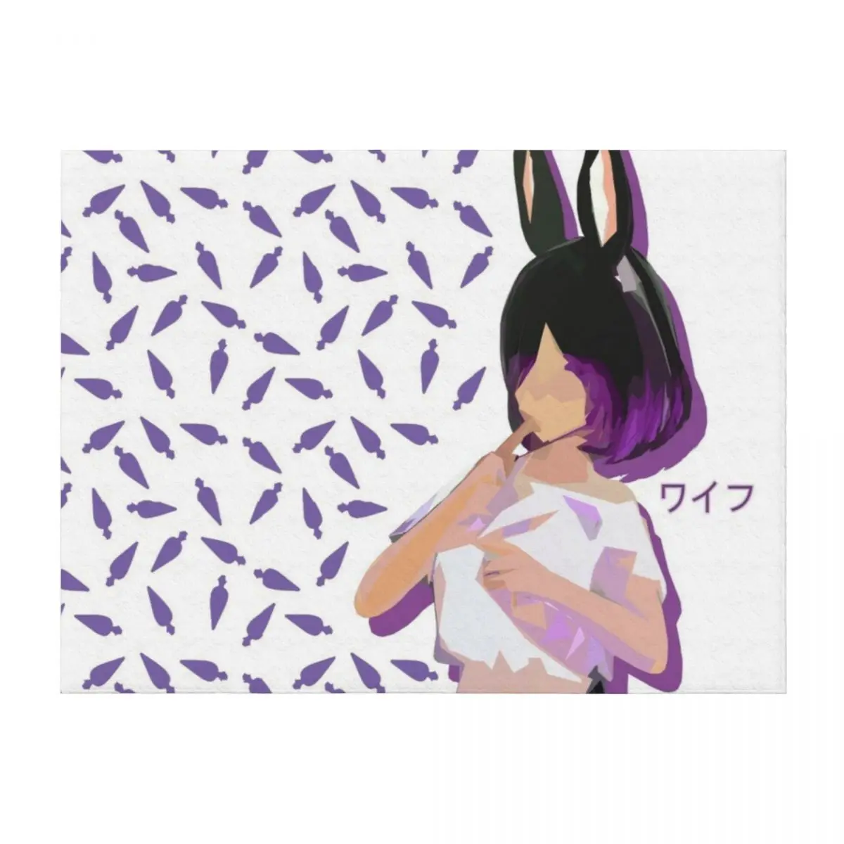 Lorina Waifu Überwurfdecke, Haare, dekorative Betten, niedliche karierte Sofaüberwurfdecken