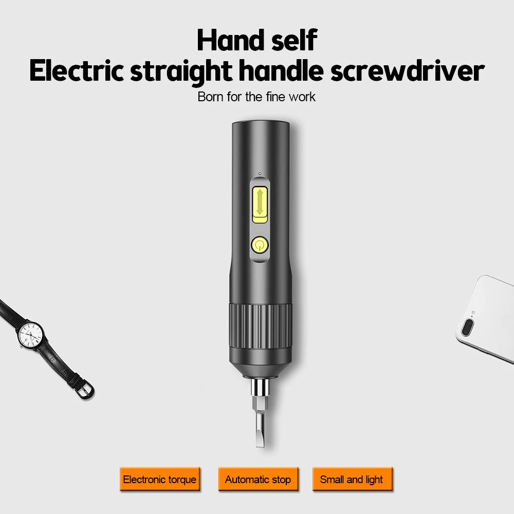 Portable Mini Electric Screwdriver Smart Cordless Automatic Screwdriver Multi-function Bits Portable Power Tools Set With Bits