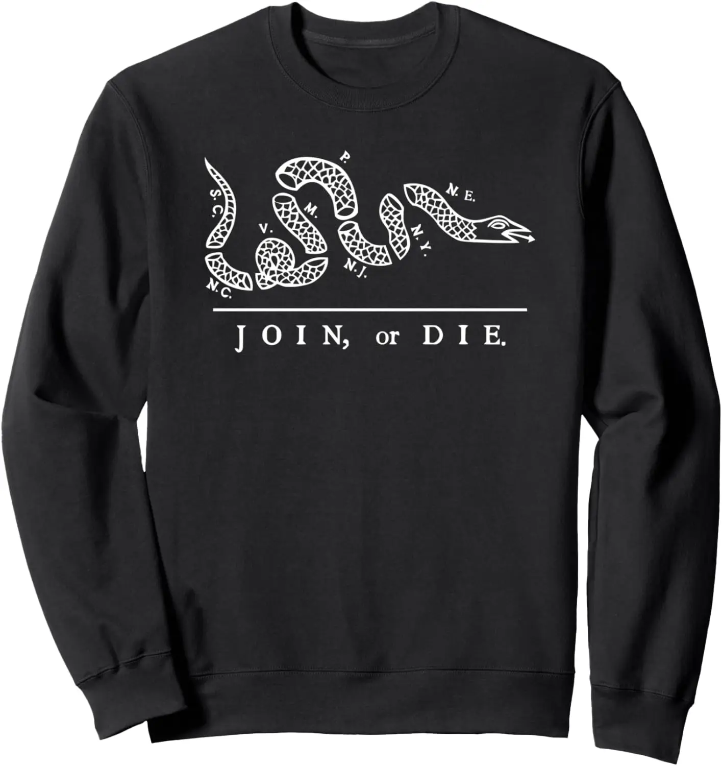 

United States Thirteen Colonies Join or Die Snake Sweatshirt