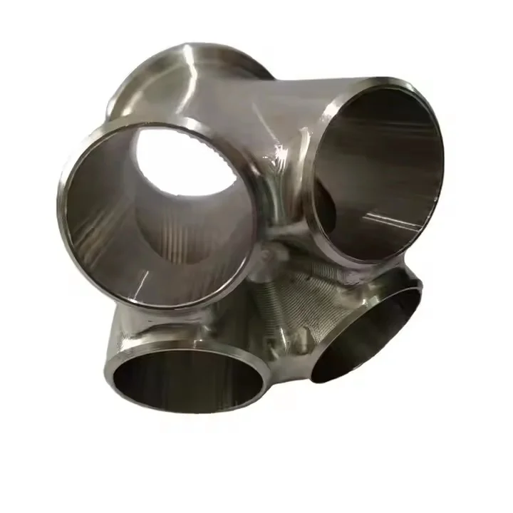 Stainless Steel Investment Casting CNC Machining 4-1 Cylinder Merge Collector