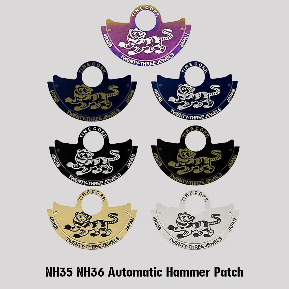 

Automatic Movement Hammer Rotor Patch Guard Fit For NH35 NH36 NH38 4R 6R 7S Movement Oscillating Weight Zodiac Tiger Rotor Patch