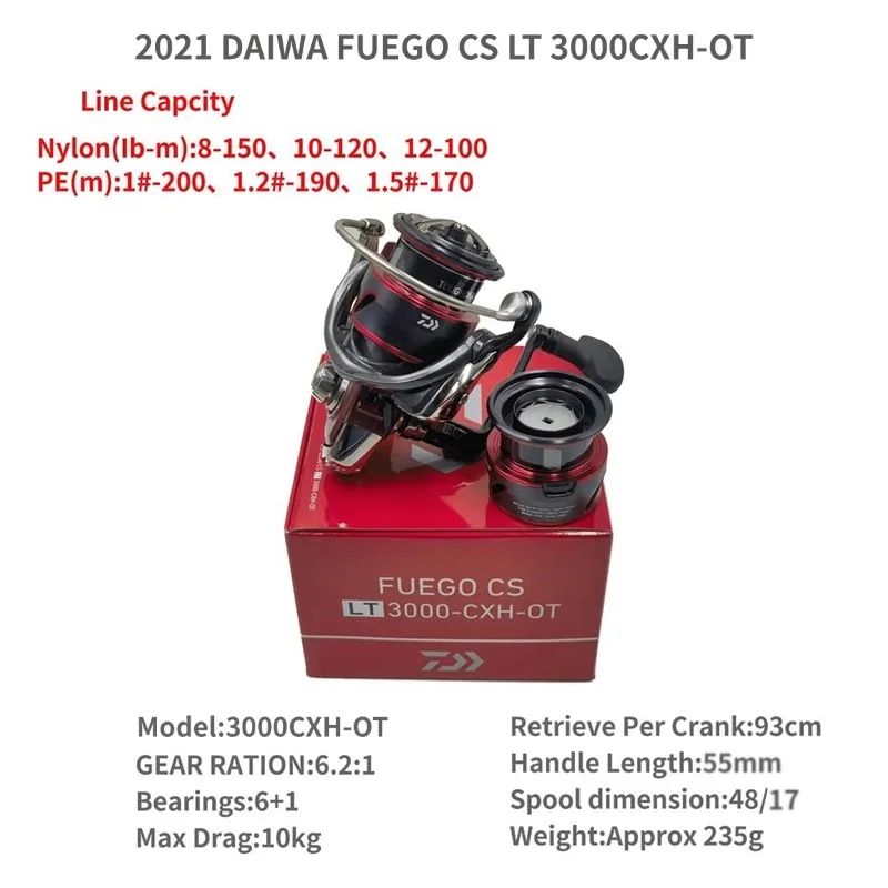 2021 DAIWA FUEGO CS LT 1000S-XH 2000S-XH 2500 2500-XH 2500S-XH