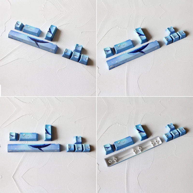 اتجاه PBT Keycap أدخل 4/8 مفاتيح Keycap 5 جوانب صبغ ترقية OEM للوحة المفاتيح الميكانيكية