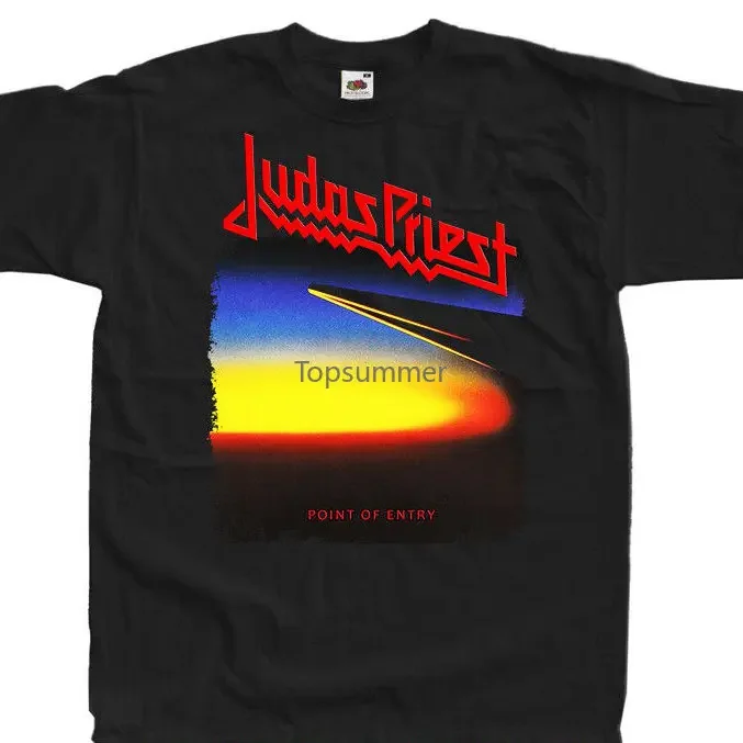 

Judas Priest Point Of Entry T Shirt Black All Sizes S 5Xl 100% Cotton