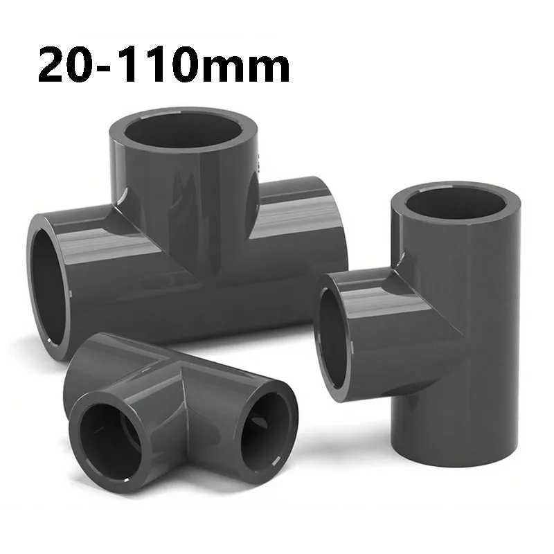 

20 мм ~ 110 мм соединитель для труб из ПВХ, тройники, адаптер для водопроводной трубы для фитингов для дренажной трубки, аксессуары для орошения сада