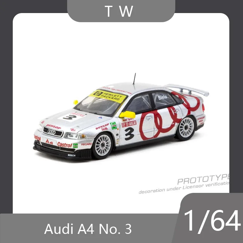 

Tarmac Works 1:64 Audi A4 Quattro Macau 1996 alloy car model collection desktop ornament boy toy