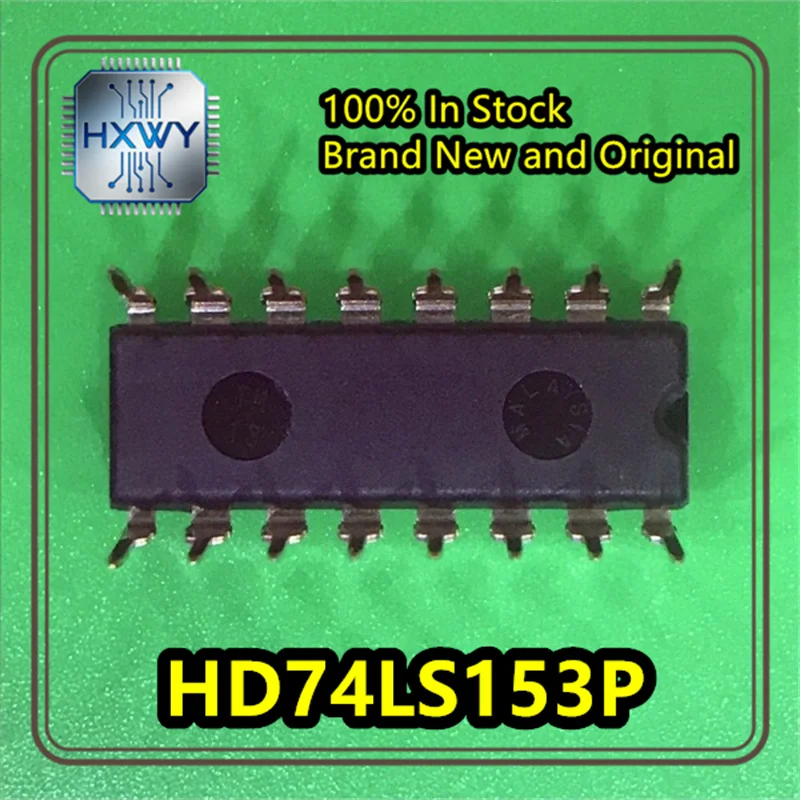 (10/50 pieces) HD74LS153P DIP-16 Dual 4-to-1 Data Selector, Brand New Original, In Stock, Electronic IC
