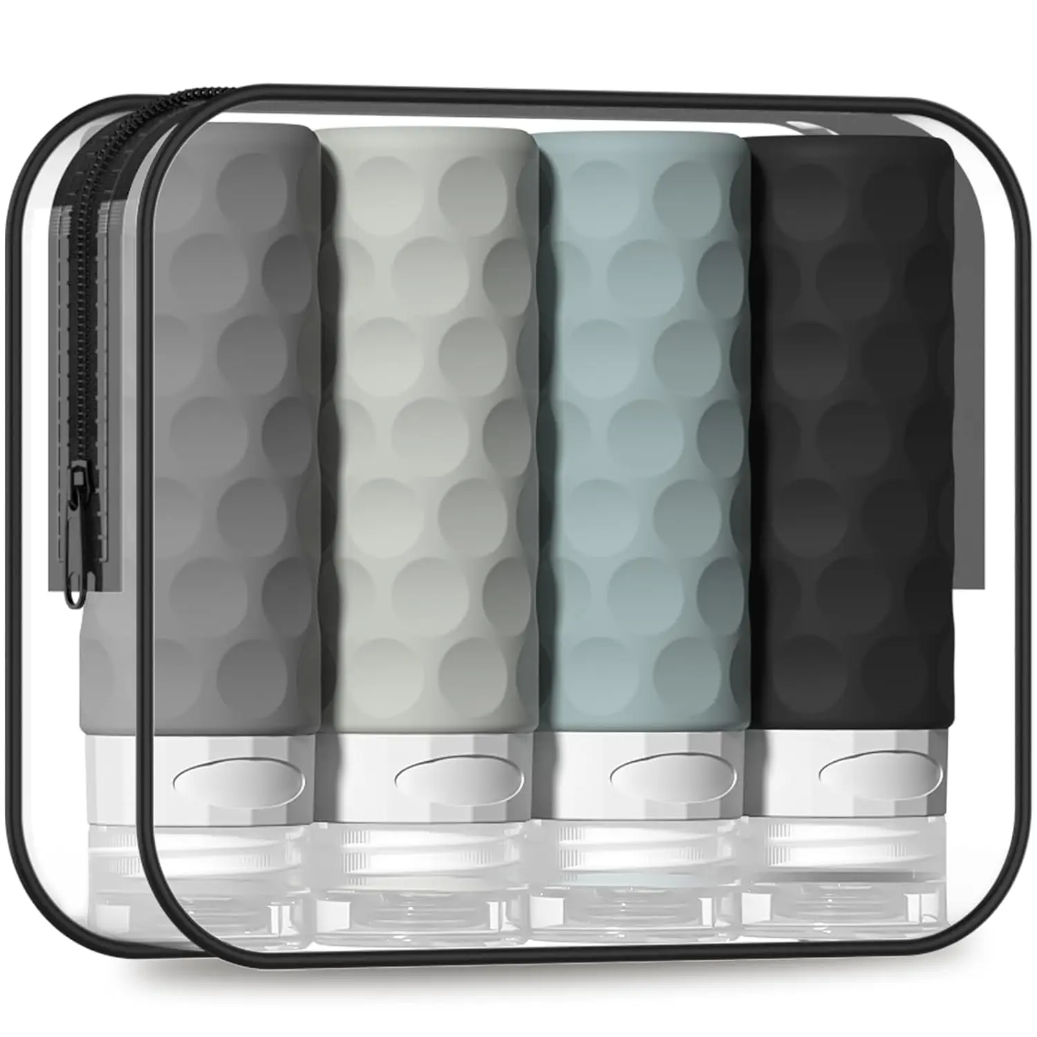 TSA-Style Clear Toiletry Bag Set