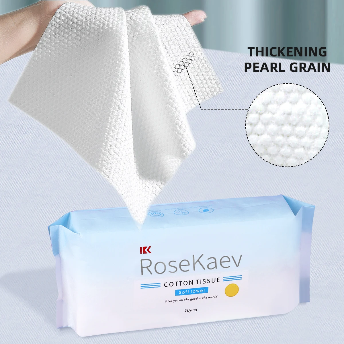 1 confezione di salviette fumé professionali, morbide e spesse, bagnate e asciutte, altamente assorbenti, utilizzate per la cura del viso e la rimozione del trucco.