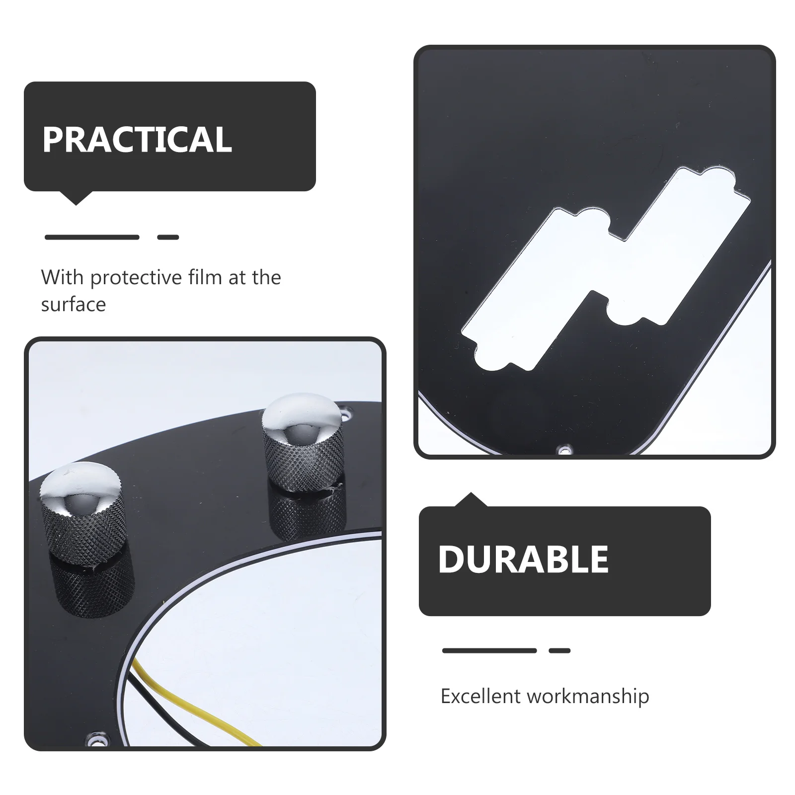 

Prewired Loaded Pickguard for Guitar 3 Ply Mint Sss Design 11 Screw Holes Professional Finish Pb Bass Pickguard