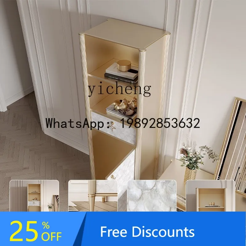 

LYY Modern Simple Bookshelf Shelf Living Room Floor Special Display Cabinet TV Study Solid Wood Bookcase