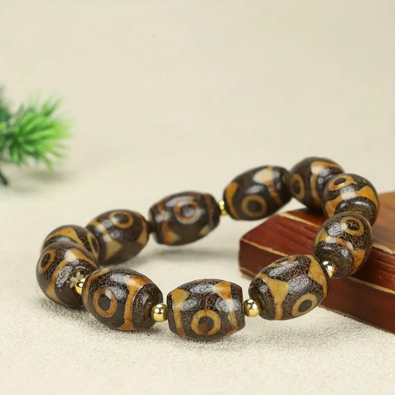 

Tibetan Agate Men's and Women's Bracelets, Retro Exquisite and Versatile Bracelets.