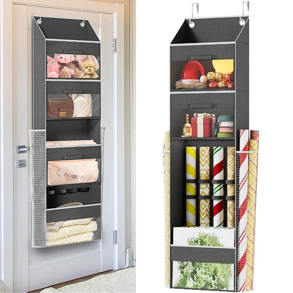 door-hanging-gift-wrapping-paper-organizer-removable-drawer-side-pocket-storage-bag-for-christmas-ribbons-bows-ornament