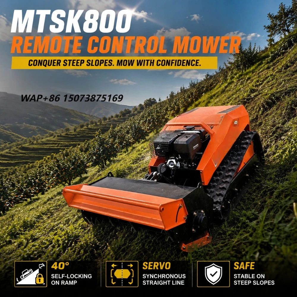Vigorun Rc Lawn Mower One-Key Electric Start & Remote Adjustment Lawn Mowers zero Turn 12hp Professional Lawn Mower