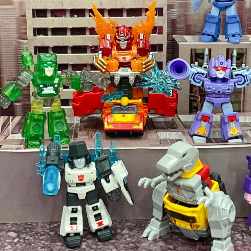 

Новые блоки-трансформеры Defender Wave 4, экшн-фигурка Mystery Box, слепая коробка, в комплект входит Grimlock Rodimus Prime, детская модель, игрушки в подарок