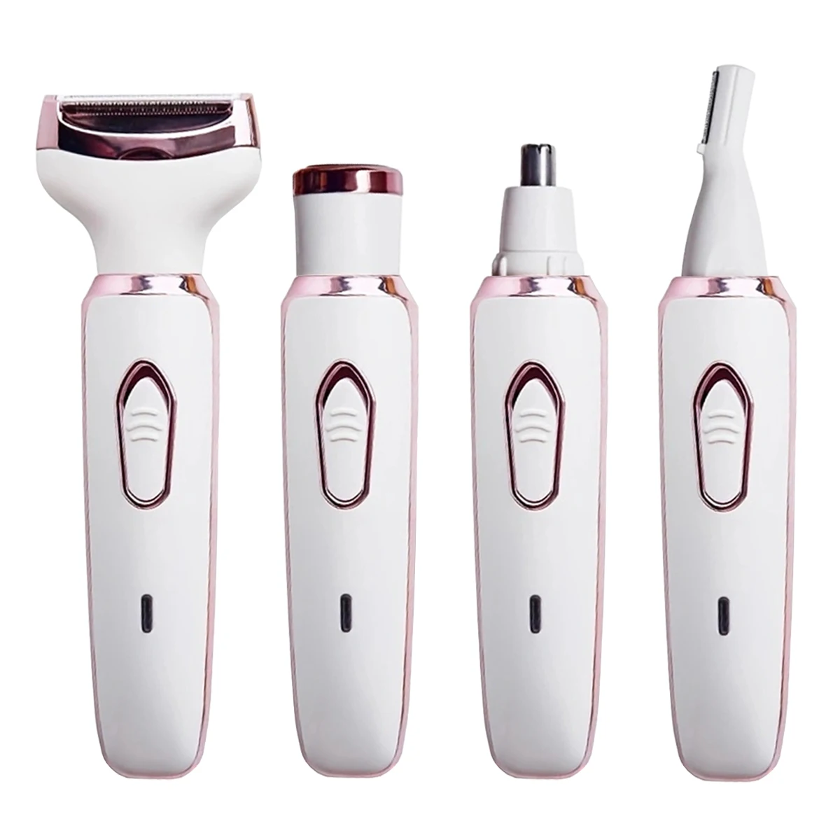 4 in 1 Women Electric Epilator Bikini Eyebrow Nose Lady Trimmer Facial Hair Removal Face Body Painless Female Shaver Depilator