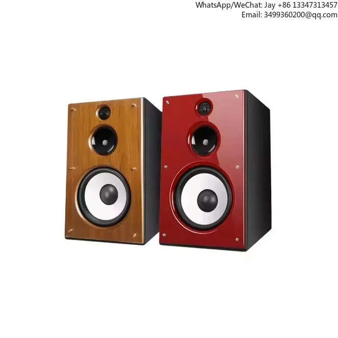 

T-318 HIFI Speaker Bookshelf Speaker Wooden Case Passive None-Battery Lossless