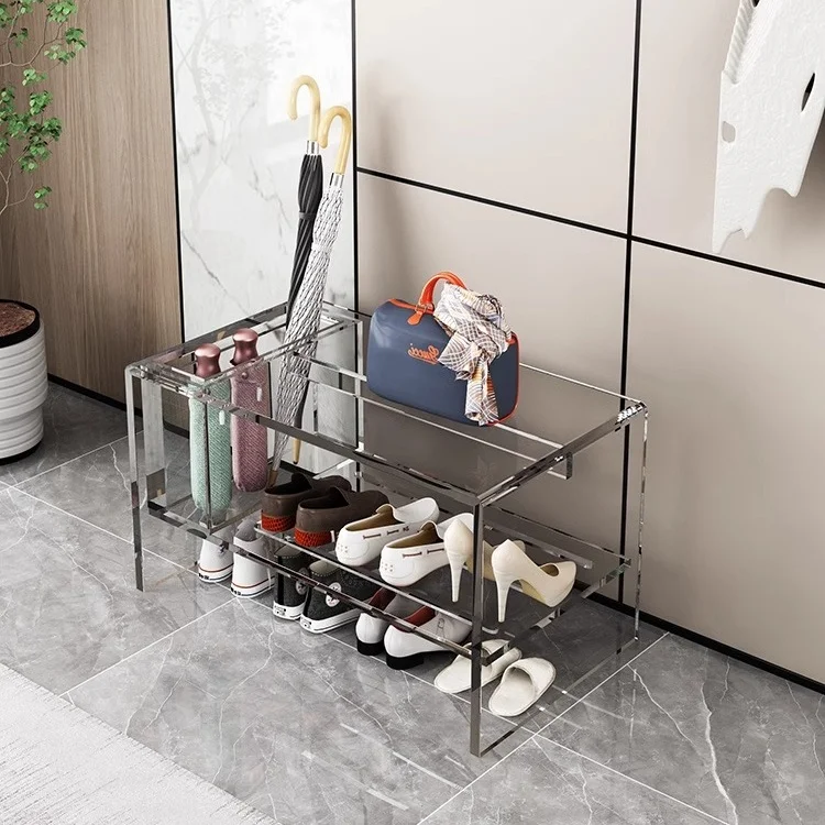 Acrylic shoe change stool, shoe strip stool at the door, bench entry, shoe rack, door stool, light luxury bedroom, bedside stool